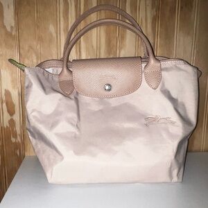 Longchamp Lepliage size small in pale pink